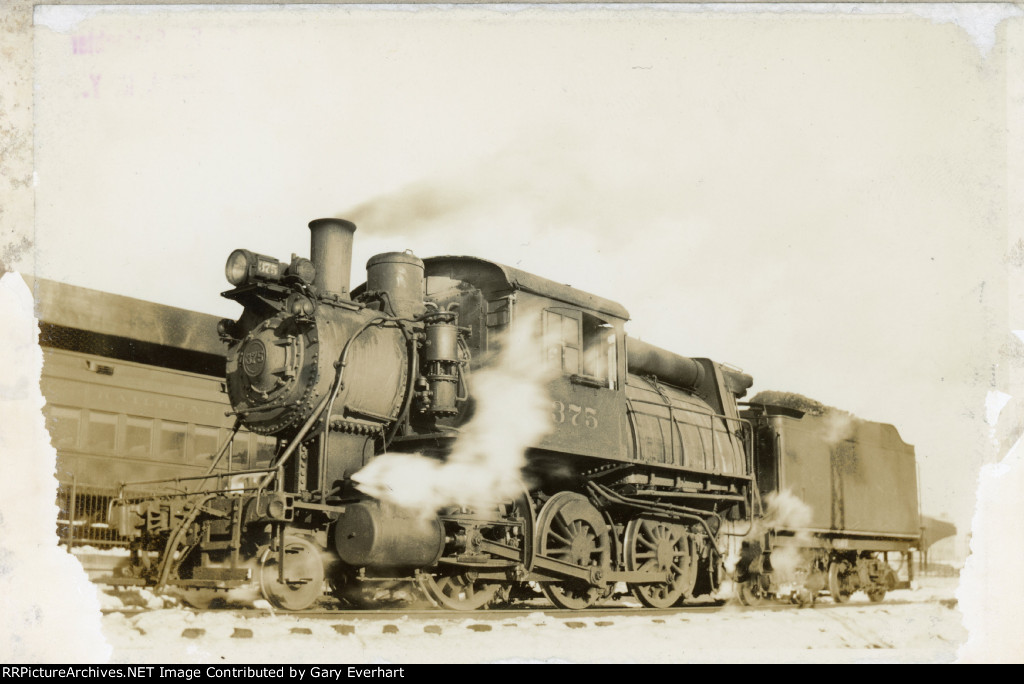 CNJ 2-6-0C #375 - Central RR of New Jersey